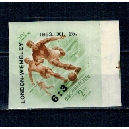 Ungaria 1953 - Victoria echipei de fotbal pe Wembley, supratipar, nedantelat, nestampilat, cu sarniera