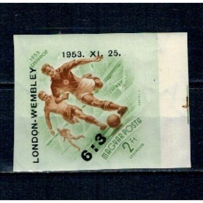 Ungaria 1953 - Victoria echipei de fotbal pe Wembley, supratipar, nedantelat, nestampilat, cu sarniera