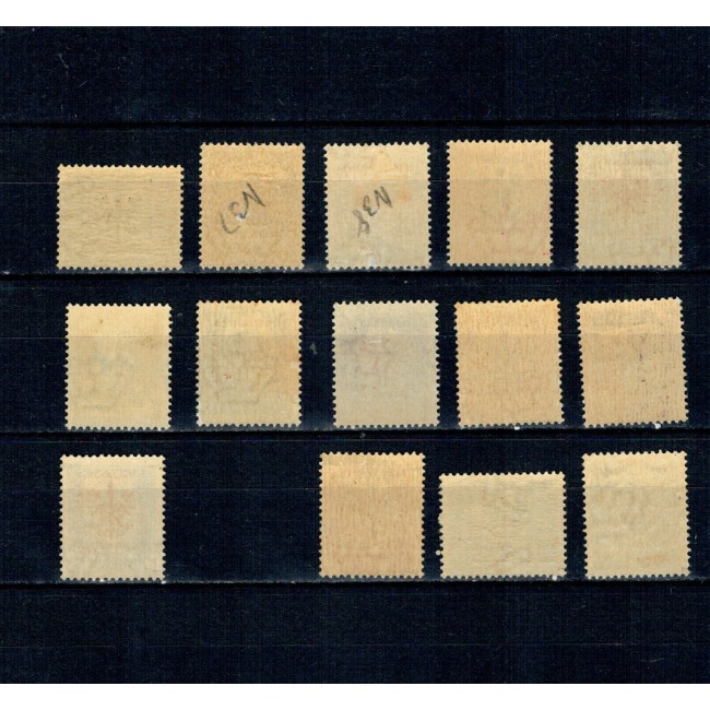 Ljubljana 1944, ocupatia germana - Supratipar pe Italia, serie nestampilata cu sarniere, incompleta