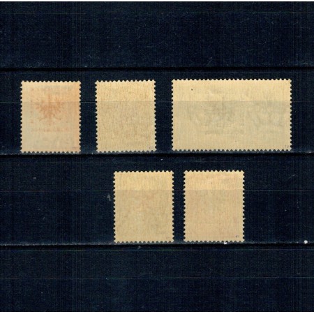 Ljubljana 1944, ocupatia germana - Posta Aeriana, serie neuzata incompleta