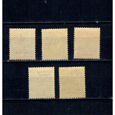 Ljubljana 1944, ocupația germana - Ajutorul de iarna, supratipar pe Italia, serie neuzata incompleta