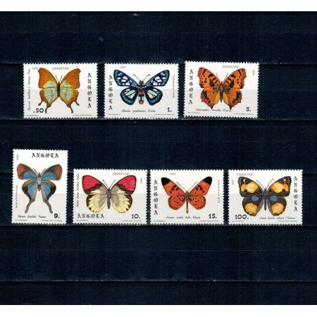 Angola 1982 - Fluturi, fauna, serie neuzata