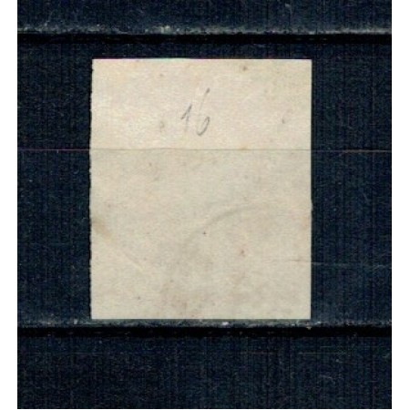 1869 - Carol I cu favoriti, 15 bani, stampilat