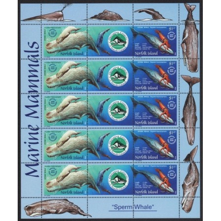 Norfolk Island 2002 - Balene, fauna marina, minicoala neuzata