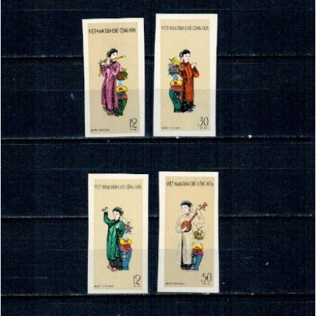 Vietnam 1961 - Congresul scriitorilor si artiștilor, muzicieni, serie nedantelata nestampilata