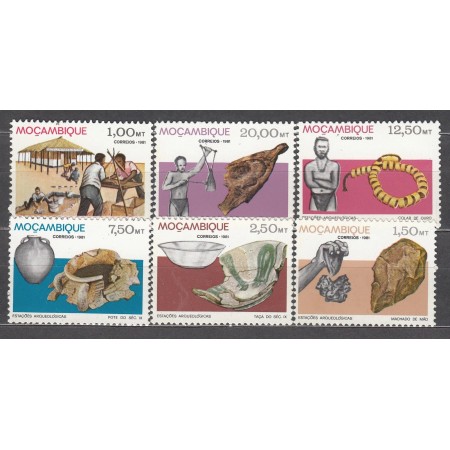 Mozambic 1981 - Arheologie, artefacte, serie neuzata