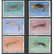Mozambic 1981 - Fauna marina, crabi, serie neuzata