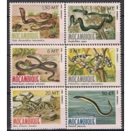 Mozambic 1982 - Șerpi, fauna, reptile, serie neuzata
