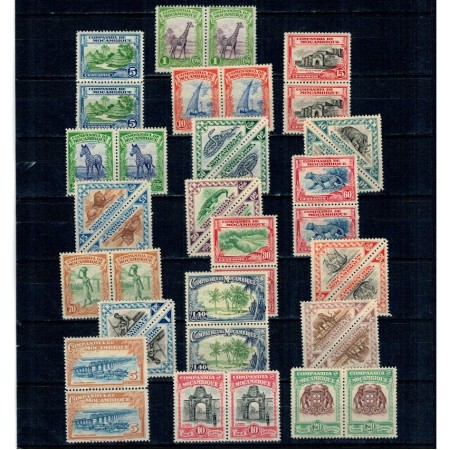 Mozambic 1937 - Uzuale, motive locale, serie perechi neuzate
