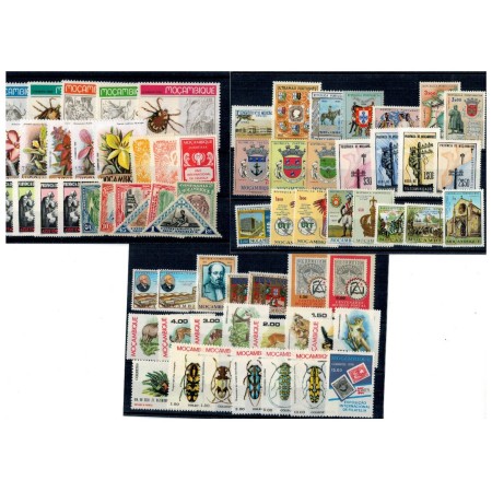Mozambic - Lot timbre vechi, neuzate