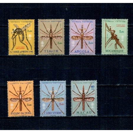 Colonii portugheze, 1962 - Lupt contra malariei, țânțar, lot neuzat