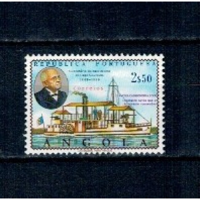 Angola 1969 - Amiralul Gago Coutinho, vapor, neuzat