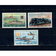 Angola 1970 - Centenarul mărcilor poștale angoleze, vapor, avion, tren, serie neuzata