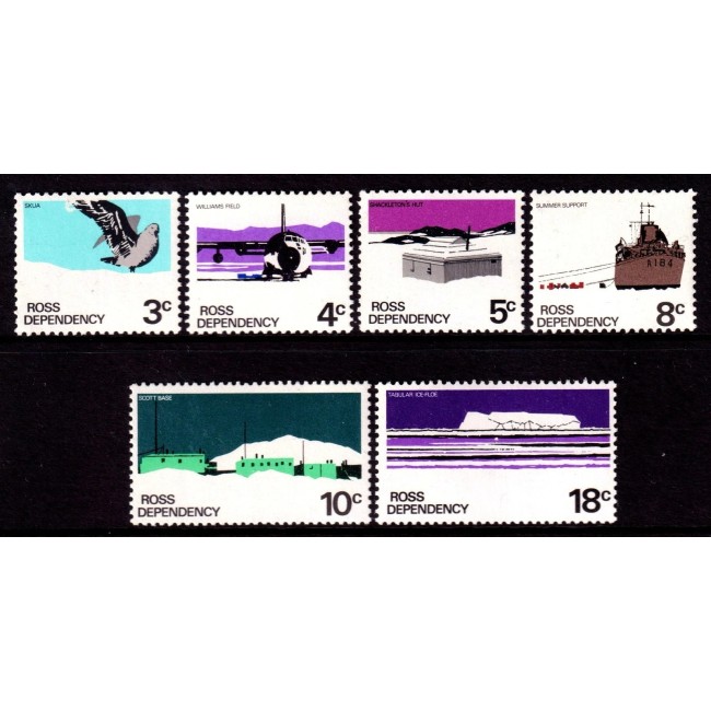 Ross Dependency 1972 - Uzuale, motive locale, serie neuzata