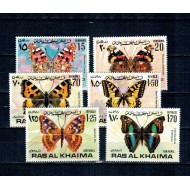 Ras al Khaima 1972 - Fluturi, serie neuzata