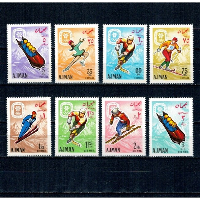 Ajman 1967 - Jocurile Olimpice de iarna, serie neuzata