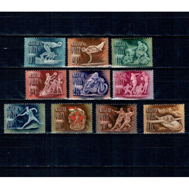 Ungaria 1950 - Sport, serie neuzata