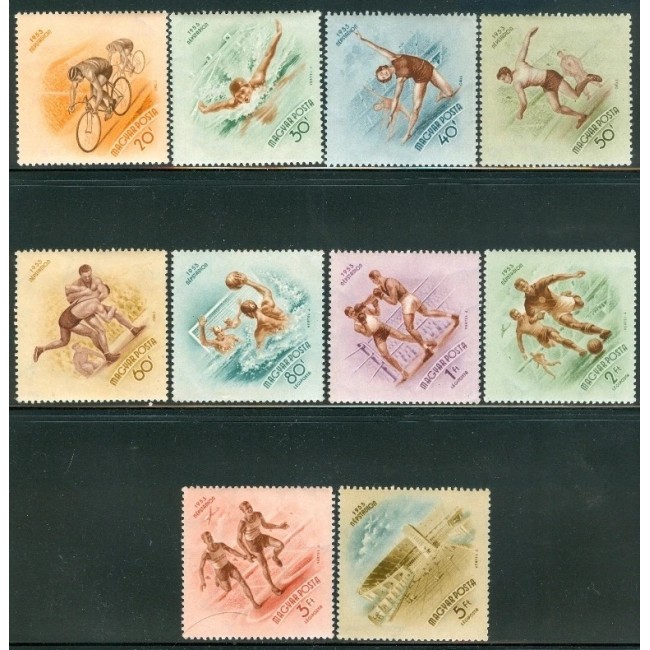 Ungaria 1953 - Stadionul National, sport, serie neuzata