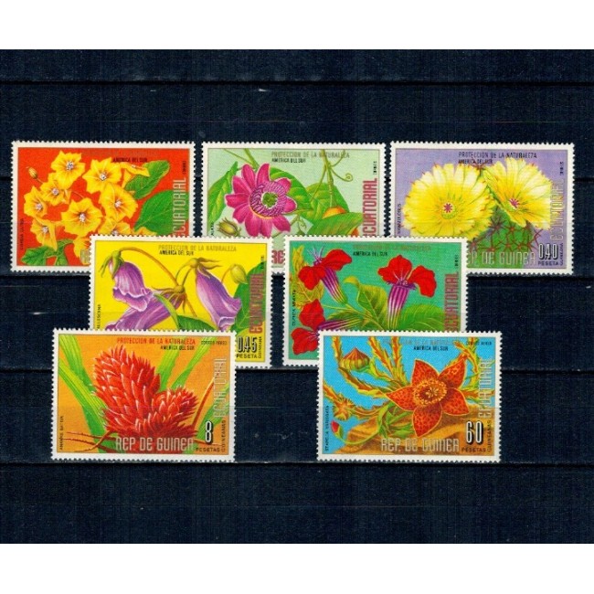 Guinea Ecuatoriala 1976 - Flori din America de Sud, serie neuzata