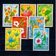 Guinea Ecuatoriala 1976 - Flori din Oceania si Australia, serie dantelata neuzata