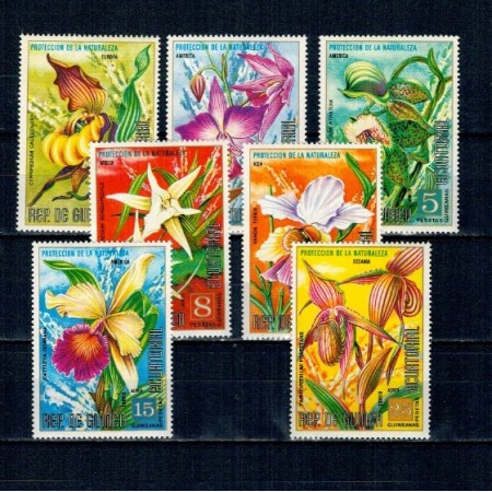 Guinea Ecuatoriala 1974 - Flori, orhidee, serie neuzata