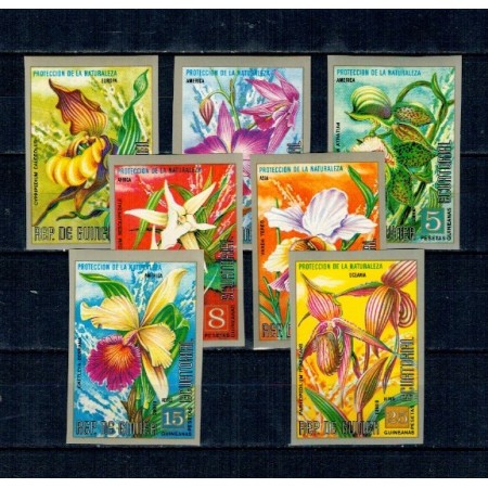 Guinea Ecuatoriala 1974 - Flori, orhidee, serie nedantelata neuzata