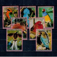 Guinea Ecuatoriala 1974 - Păsări din Australia, serie nedantelata neuzata