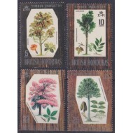 British Honduras 1969 - Copaci, flora, serie neuzata