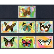 Guinea Ecuatoriala 1976 - Fluturi, serie neuzata