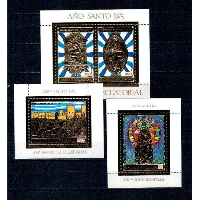 Guinea Ecuatoriala 1975 - Anul Sfant, set colite neuzate