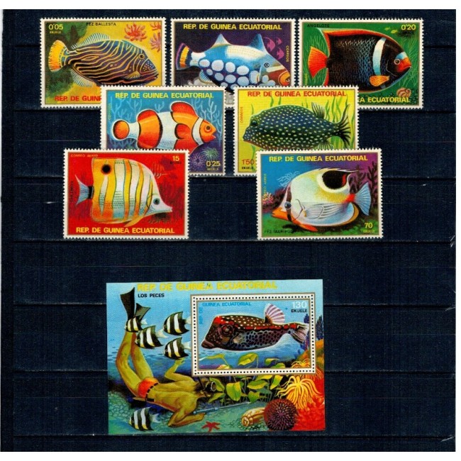 Guinea Ecuatoriala 1979 - Pești tropicali, serie neuzata