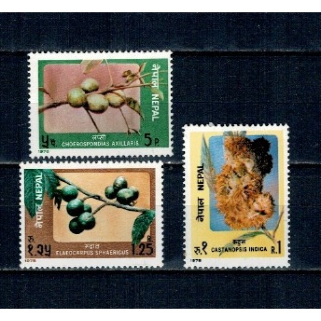 Nepal 1978 - Fructe, flora, serie neuzata
