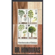 British Honduras 1971 - Copaci, flora, bloc neuzat