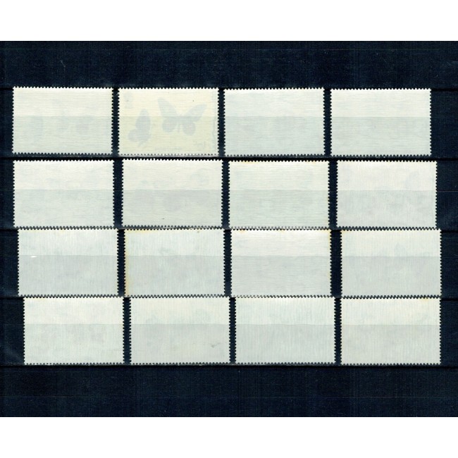 Belize 1974/75 - Fluturi, serie nestampilata