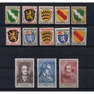 Zona de Ocupație Franceza 1945 - Uzuale, steme si personalitati, serie neuzata