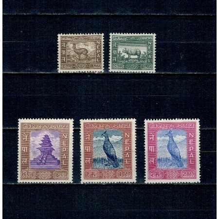 Nepal 1959/60 - Uzuale, serie incompleta, neuzata