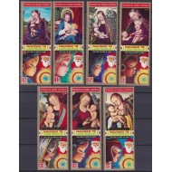 Guinea Ecuatoriala 1972 - Crăciun, picturi, arta, serie neuzata