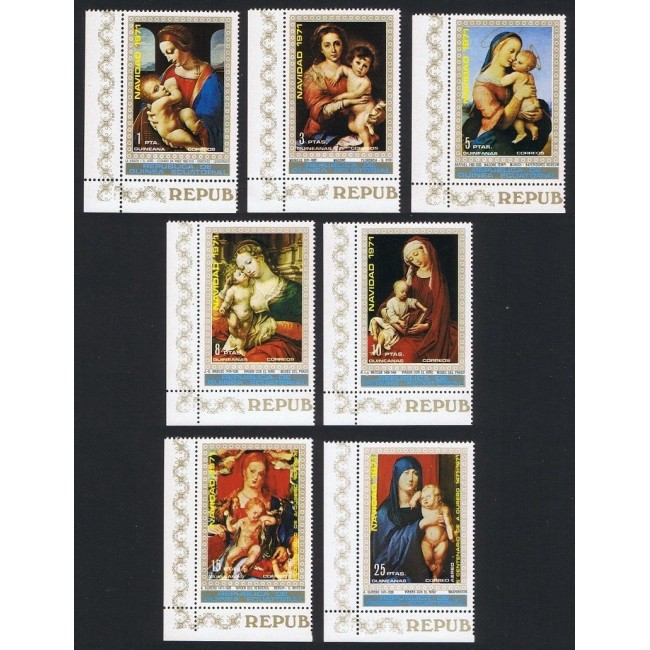 Guinea Ecuatoriala 1972 - Pictura religioasa, arta, serie neuzata