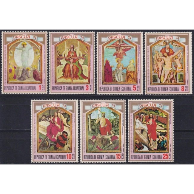 Guinea Ecuatoriala 1974 - Pasti, arta, serie neuzata