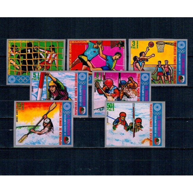 Guinea Ecuatoriala 1972 - Jocurile Olimpice Munchen, serie nedantelata neuzata
