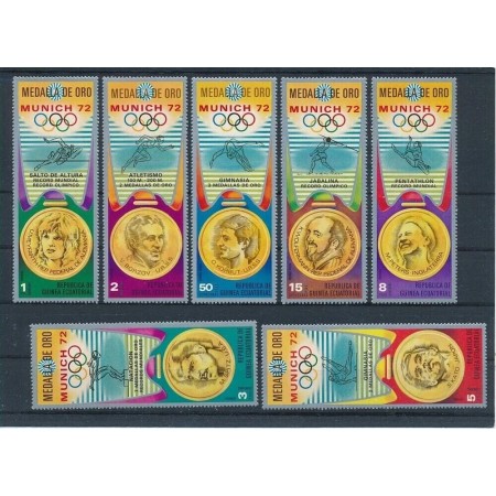 Guinea Ecuatoriala 1972 - Jocurile Olimpice, medalii de aur, serie neuzata