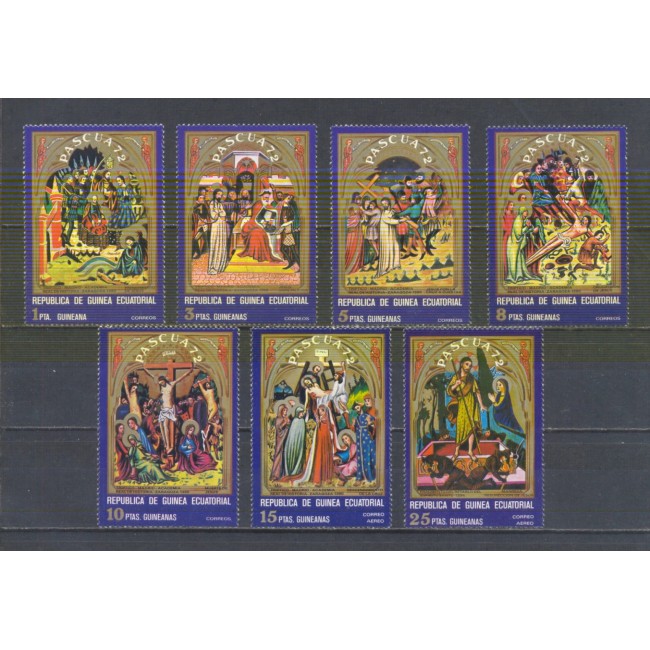 Guinea Ecuatoriala 1972 - Pasti, arta, serie neuzata