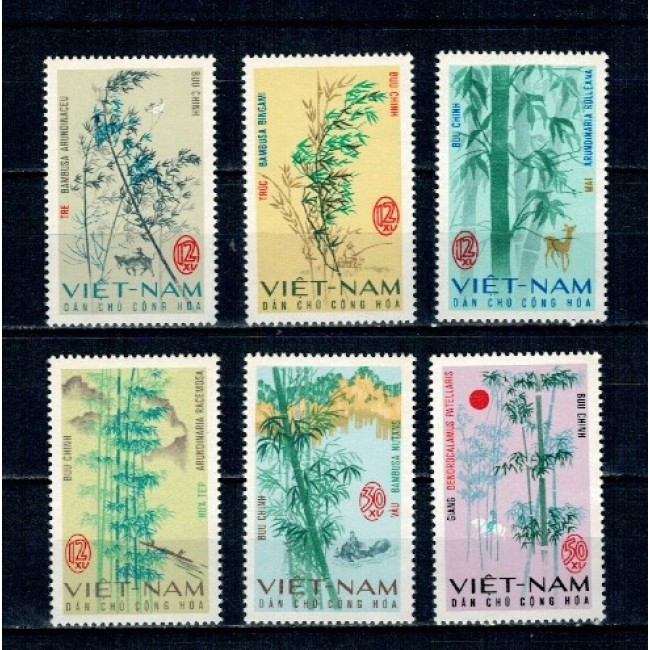 Vietnam 1967 - Specii de bambus, flora, serie neuzata