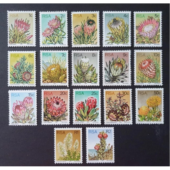 Africa de Sud 1977 - Flori, flora, serie neuzata