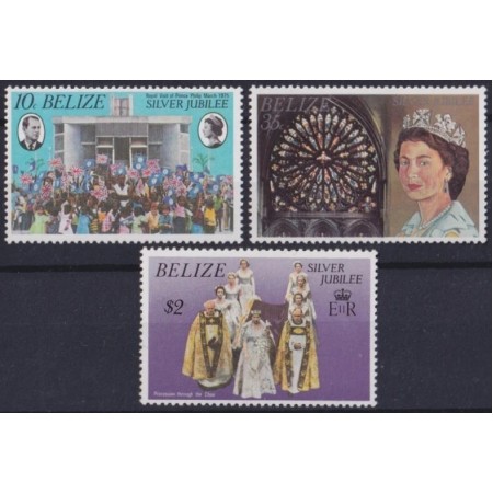 Belize 1977 - Silver Jubilee, regalitate britanica, serie neuzata