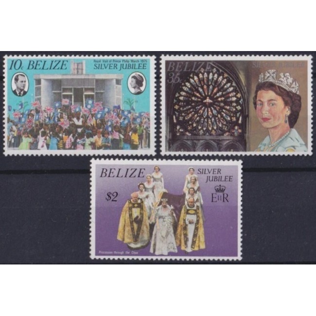 Belize 1977 - Silver Jubilee, regalitate britanica, serie neuzata