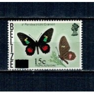 Belize 1979 - Fluturi, supratipar nominal nou, neuzat