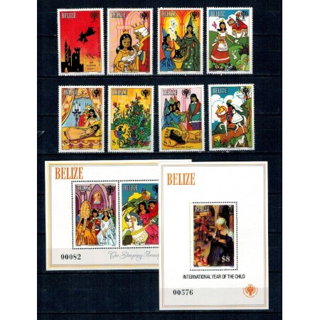Belize 1980 - Anul International al Copilului, serie si colite neuzate
