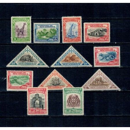 Mozambic 1937 - Uzuale, motive locale, serie incompleta neuzata