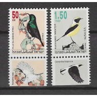 Israel 1993 - Păsări, serie neuzata cu tab